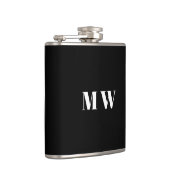 Pas paar initialen bruiloft gunsten heupfles (Rechts)