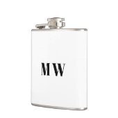 Pas paar initialen bruiloft gunsten heupfles (Links)