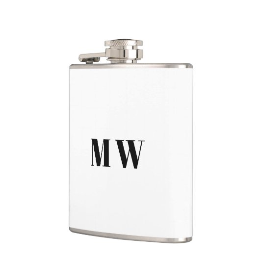 Pas paar initialen bruiloft gunsten heupfles (Links)