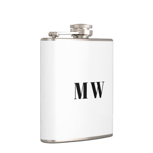 Pas paar initialen bruiloft gunsten heupfles (Rechts)