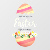 Pas Pasen Sale Ei Bloemen Winkel Procent Korting A Raamsticker (Vel)