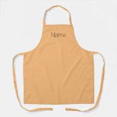 Pas personaliseer het oranje monogram van de NAAM  Schort (Voorkant)