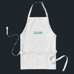 Pas personaliseren met het initiaal van het monogr standaard schort<br><div class="desc">Pas personaliseren met het initiaal Adult Apron van het monogram van de NAAM aan</div>
