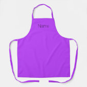 Pas personaliseren met monogram orchid van NAAM aa Schort (Voorkant)