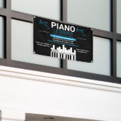 Pas Piano Lessen Muziek Docent Yard Spandoek (Buitenkant Gebouw)