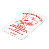 Pas Pizza Restaurant Gedetailleerde Grafische Afbe Magneet (Linkerzijde)