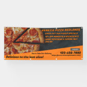 Pas Pizza Shop Pepperoni Cheese Adverteren Spandoek (Horizontaal)