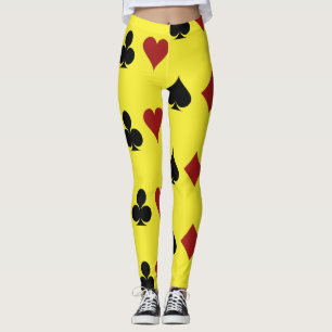 Pas Poker Kaart Symbolen Leggings