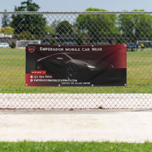 Pas Premium Car Wash SportsCar aan Spandoek