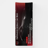 Pas Premium Car Wash SportsCar aan Spandoek (Verticaal)