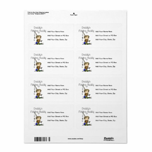 Pas Product aan Etiket (Full Sheet)