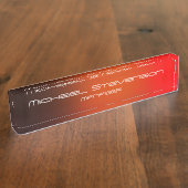 Pas Professionele moderne bureauborden aan Naambordje (Zijkant)