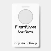 Pas Rainbow Good Boy aan - Party ID Badge, VIP Badge (Achterkant)