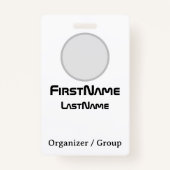 Pas Rainbow Good Boy aan - Party ID Badge, VIP Badge (Achterkant)