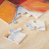 Pas Red Merry kerst voordeur startpunt aan Legpuzzel (Zijkant)