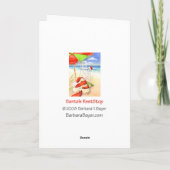 Pas RestStop van de Kerstman aan! Feestdagen Kaart (Achterkant)