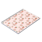 Pas Roze Strawberry Spring Theme aan Notitieboek (Linkerzijde)