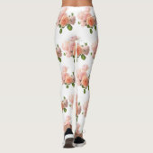 Pas Rozen Moderne Elegant Trendy Sjabloon aan Leggings (Achterkant)