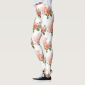 Pas Rozen Moderne Elegant Trendy Sjabloon aan Leggings (Links)