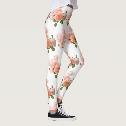 Pas Rozen Moderne Elegant Trendy Sjabloon aan Leggings (Rechts)