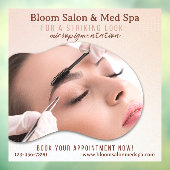 Pas Salon Med Spa Micropigmentation Make-up aan Raamsticker (Vel 3)