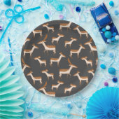 Pas schattig hertenontwerp aan papieren bordje (Feest)