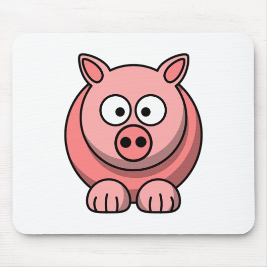 Pas Schattige Varkensmousepad voor Kinderen aan Muismat (Voorkant)