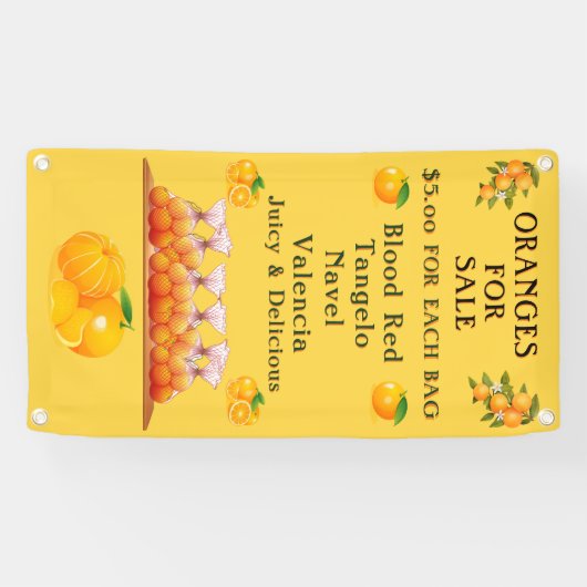 Pas Sinaasappels aan voor verkoop Vele Vloeren Ver Spandoek (Horizontaal)