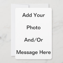 Pas Sjabloon Blank 5 x 7 basiswitte Kaarten aan