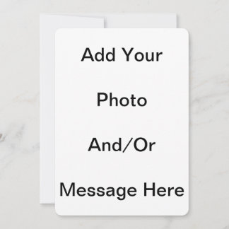 Pas Sjabloon Blank 5 x 7 basiswitte Kaarten aan