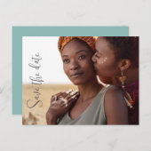 Pas sparen de Aankondiging van de Uitnodiging van  (Voorkant / Achterkant)