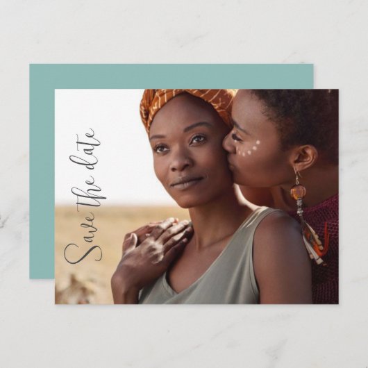 Pas sparen de Aankondiging van de Uitnodiging van  (Voorkant / Achterkant)