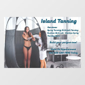 Pas Spray Tanning Booth Bedrijf 2 aan Raamsticker (Vel)