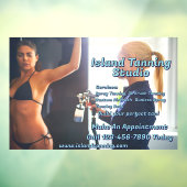 Pas Spray Tanning Booth Bedrijf 3 aan Raamsticker (Vel 3)