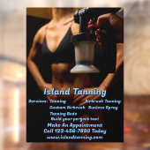 Pas Spray Tanning Booth Business 5 aan Raamsticker (Vel 2)