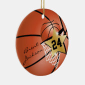 Pas Super ⭐ Star Player 🏀 Basketball aan Keramisch Ornament (Rechts)