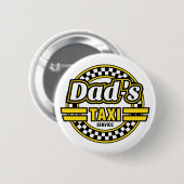 Pa's Taxi Service Ronde Button 5,7 Cm (Voorkant /achterkant)