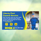 Pas Tekst Foto van Plaagdier Knaagdier Bestrijding Raamsticker (Vel 3)