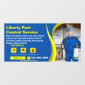 Pas Tekst Foto van Plaagdier Knaagdier Bestrijding Raamsticker (Vel)