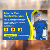 Pas Tekst Foto van Plaagdier Knaagdier Bestrijding Raamsticker (Vel 2)