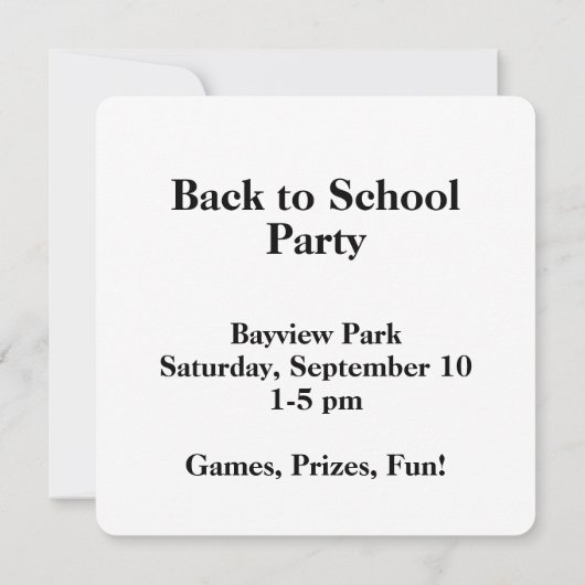 Pas Terug naar School kaart aan (Achterkant)