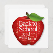 Pas "Terug naar school"-kaart aan Kaart (Voorkant / Achterkant)