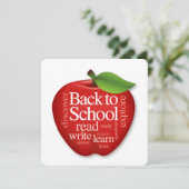 Pas "Terug naar school"-kaart aan Kaart (Staand voorkant)