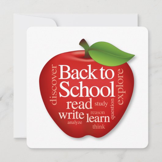 Pas "Terug naar school"-kaart aan Kaart (Voorkant)