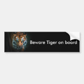 Pas Tiger aan boord Bumpersticker (Voorkant)