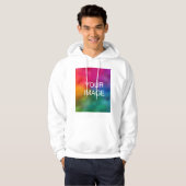 Pas toe voeg de Basis van de Mannen van de Sjabloo Hoodie (Voorkant volledig)