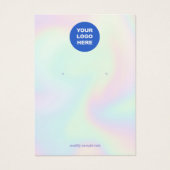 Pas toe voeg Logo Holographic Abstract Oormerken t Visitekaartje (Voorkant)