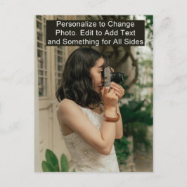 Pas toevoegen het Briefkaart van de Foto van de Na