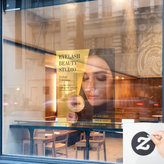 Pas Transparant de Studio van de Uitbreidingen van Raamsticker (Cafe Raam)