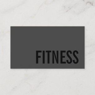 Pas trendy grijze fitness sport visitekaartje aan